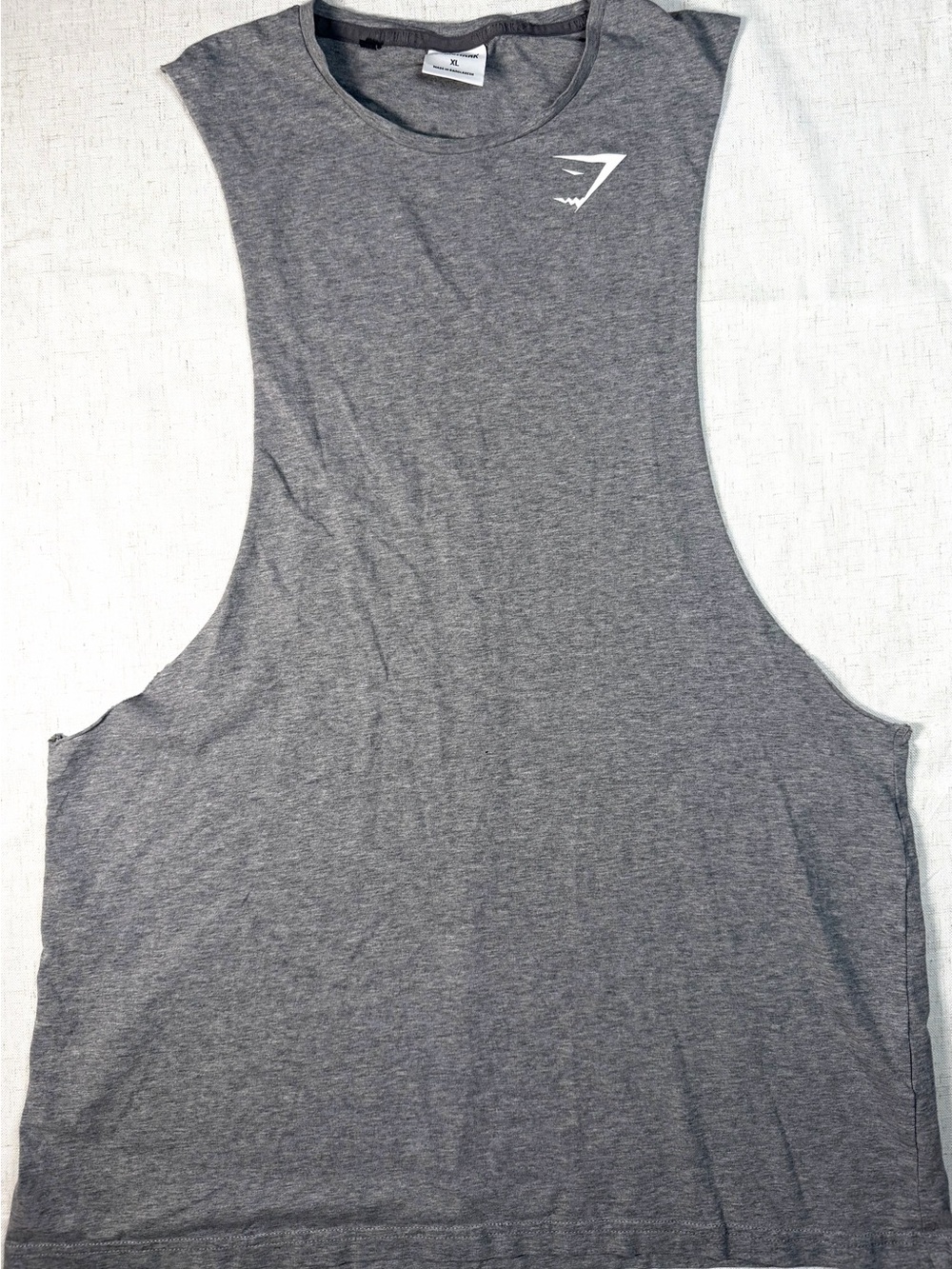 Gymshark Men’s Gray Sleeveless Muscle Tank - Athletic Cut